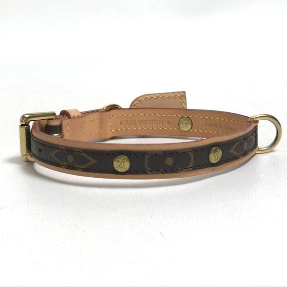 LOUIS VUITTON M58072 Monogram Collier BaxterPM Dog Collar - Picture 2 of 12